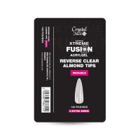 Xtreme Fusion AcrylGel-hez Almond Reverse Clear Tip