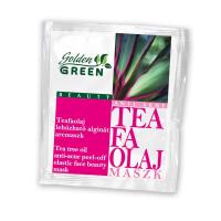 Golden GREEN Teafaolaj Lehúzható Alginát Maszk pattanások ellen 6 gr